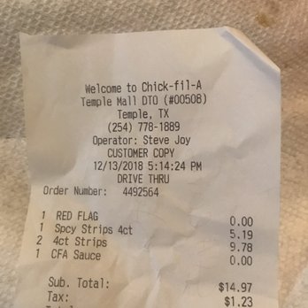 Chick-fil-A - Fast Food Near Me - Temple, Texas