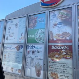 Drive thru menu