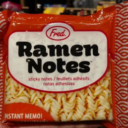 Ramen notes. Don't add water.