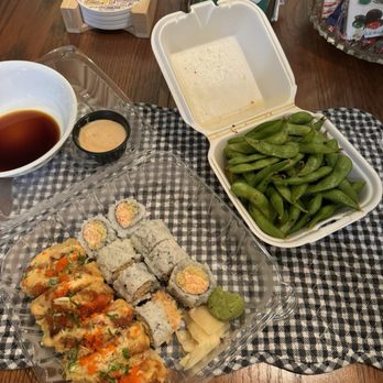 Umami Japanese Bistro - Crunchy Roll and LSU Roll and Edamame - Japanese Near Me - Baton Rouge, Louisiana Umami Japanese Bistro - Crunchy Roll and LSU Roll and Edamame - Japanese Near Me - Baton Rouge, Louisiana