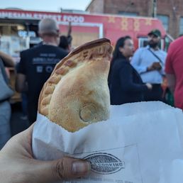 Fugazzeta empanada - and yes, that is former Oakland mayor Sheng Thao in the background Fugazzeta empanada - and yes, that is former Oakland mayor Sheng Thao in the background