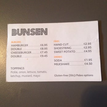 Bunsen - Burgers Near Me - Dublin, D