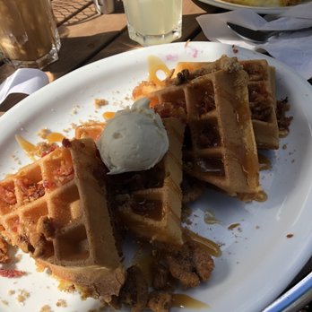 Turning Point - Carmel bacon waffle - American Near Me - Warrington, Pennsylvania Turning Point - Carmel bacon waffle - American Near Me - Warrington, Pennsylvania