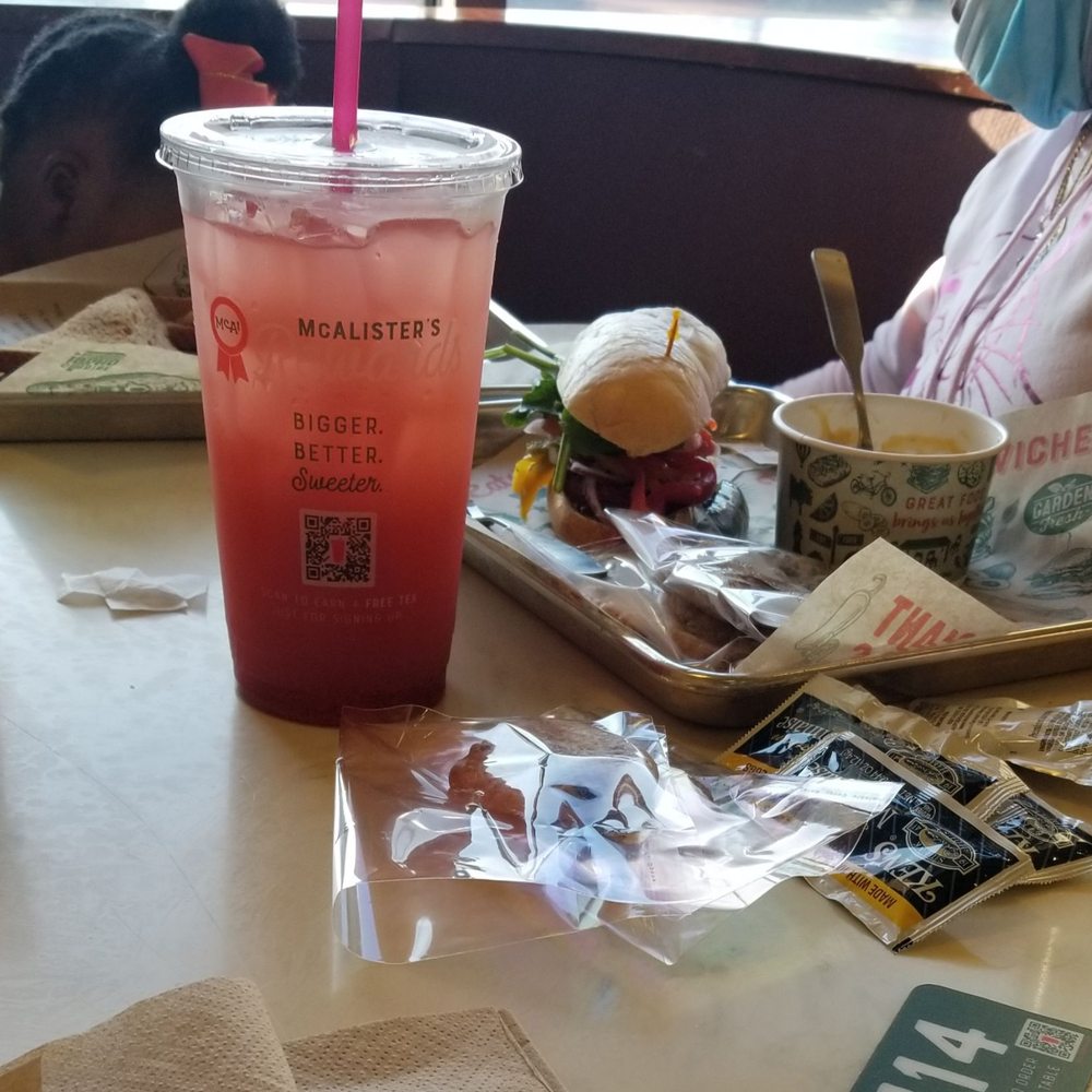 McAlister's Deli - My daughters pick 2: Brocolli Cheddar soup and Italian sandwich without the ham. Strawberry lemonade. - Delis Near Me - Gastonia, North Carolina McAlister's Deli - My daughters pick 2: Brocolli Cheddar soup and Italian sandwich without the ham. Strawberry lemonade. - Delis Near Me - Gastonia, North Carolina