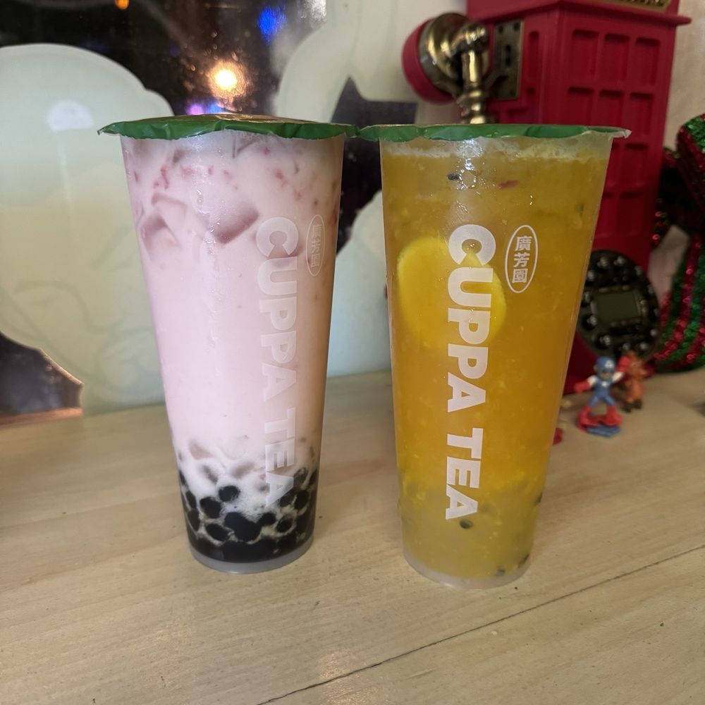Cuppa Tea - Coconut Strawberry ; Mango Passionfruit Jelly Iced Tea - Patisserie/Cake Shop Near Me - Long Island City, New York Cuppa Tea - Coconut Strawberry ; Mango Passionfruit Jelly Iced Tea - Patisserie/Cake Shop Near Me - Long Island City, New York