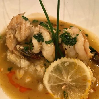 Pazzo! Cucina Italiana - Shrimp scampi. Shrimp was good, risotto was mushy - Italian Near Me - Naples, Florida Pazzo! Cucina Italiana - Shrimp scampi. Shrimp was good, risotto was mushy - Italian Near Me - Naples, Florida
