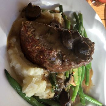 Tarpy's Roadhouse - Meatloaf with Garlic Mashed Potatoes & Green Beans - New American Near Me - Monterey, California