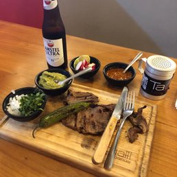 I'm eating keto and they made me a no tortilla ribeye plate!