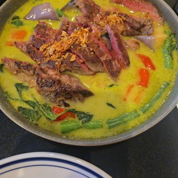 Samuthr Thai Restaurant - Ribeye Green curry. - Thai Near Me - San Jose, California Samuthr Thai Restaurant - Ribeye Green curry. - Thai Near Me - San Jose, California