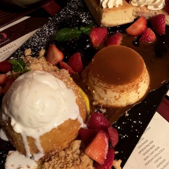 RED O - Dessert platter of Passion Fruit Butter Cake, Flan, and Tres Leches - Mexican Near Me - San Diego, California RED O - Dessert platter of Passion Fruit Butter Cake, Flan, and Tres Leches - Mexican Near Me - San Diego, California