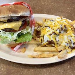 Double with Chili Cheese Fries Double with Chili Cheese Fries
