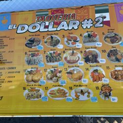 el dollar #2 taqueria - Menu