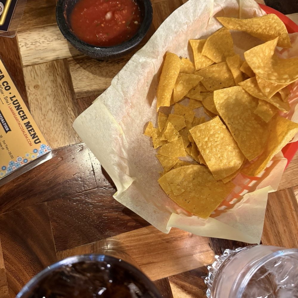La Margarita - Chips, salsa & Diet Coke. - Mexican Near Me - Salem, Oregon
