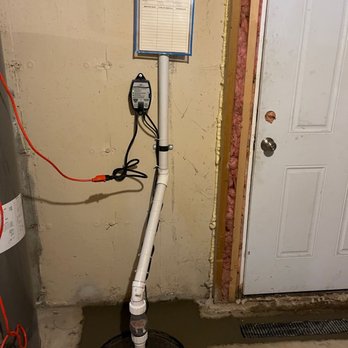 Rescon Basement Solutions - Another after picture of sump pump system 5/10/22 - Waterproofing Near Me