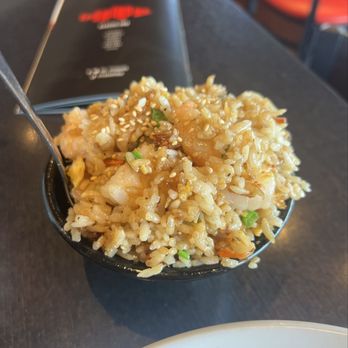 RA Steak & Sushi - "RA"CKIN' SHRIMP FRIED RICE (Serves 1) - Japanese Near Me - Houston, Texas RA Steak & Sushi - "RA"CKIN' SHRIMP FRIED RICE (Serves 1) - Japanese Near Me - Houston, Texas