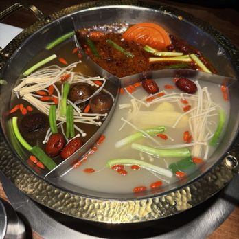 Nan Hot Pot - Three flavor soup base - Hot Pot Near Me - Bellevue, Washington