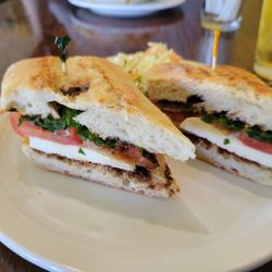 Rosewood Cafe - Caprese sandwich with slaw