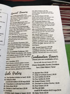Menu photo 6 La Tonalteca Millsboro, DE