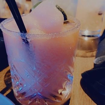 Yard House - This is the seasme pasta shrimp and the salted watermelon daiquiri. - New American Near Me - San Jose, California