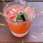 Photo of Rock & Brews - The Colony - The Colony, TX, United States. Strawberry Basil Margarita on the rocks...