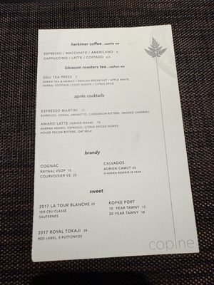 Menu photo 4 Copine Seattle, WA