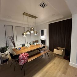 CH Home Improvement - Dinner room with new slats