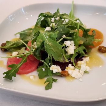 Bacchus - A Bartolotta Restaurant - Heirloom Beets with goat cheese - New American Near Me - Milwaukee, Wisconsin