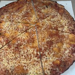 Pizza, like it was left on a counter overnight.