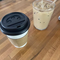 Red tea and ginger Iced latte Red tea and ginger Iced latte
