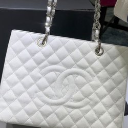Wright Pawn & Jewelry - Workhorse tote. Runway attitude. See this Chanel Grand Shopping Tote IRL at Wright Pawn & Jewelry.