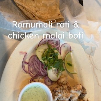 Meerut BBQ House - Romumali roti and (washed) chicken malal boti - Food Trucks Near Me - Sugar Land, Texas