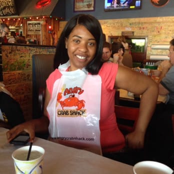 Angry Crab Shack - My sister ready to grub. - Cajun/Creole Near Me - Phoenix, Arizona