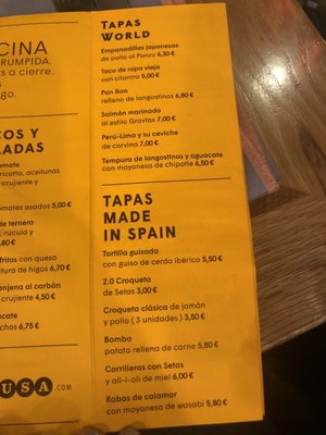 Menu photo 5 La Musa Madrid, M