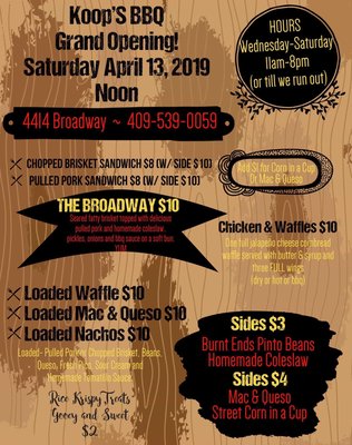 Menu photo 5 Koop's BBQ Kitchen & Catering Galveston, TX Menu photo 5 Koop's BBQ Kitchen & Catering Galveston, TX