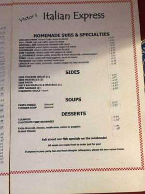 Menu photo 5 Victor's Italian Restaurant Saugus, MA Menu photo 5 Victor's Italian Restaurant Saugus, MA