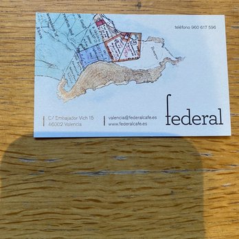 Federal Café - Card - Cafeteria Near Me - València, V