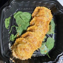 Sad little lobster ravioli. Sad little lobster ravioli.