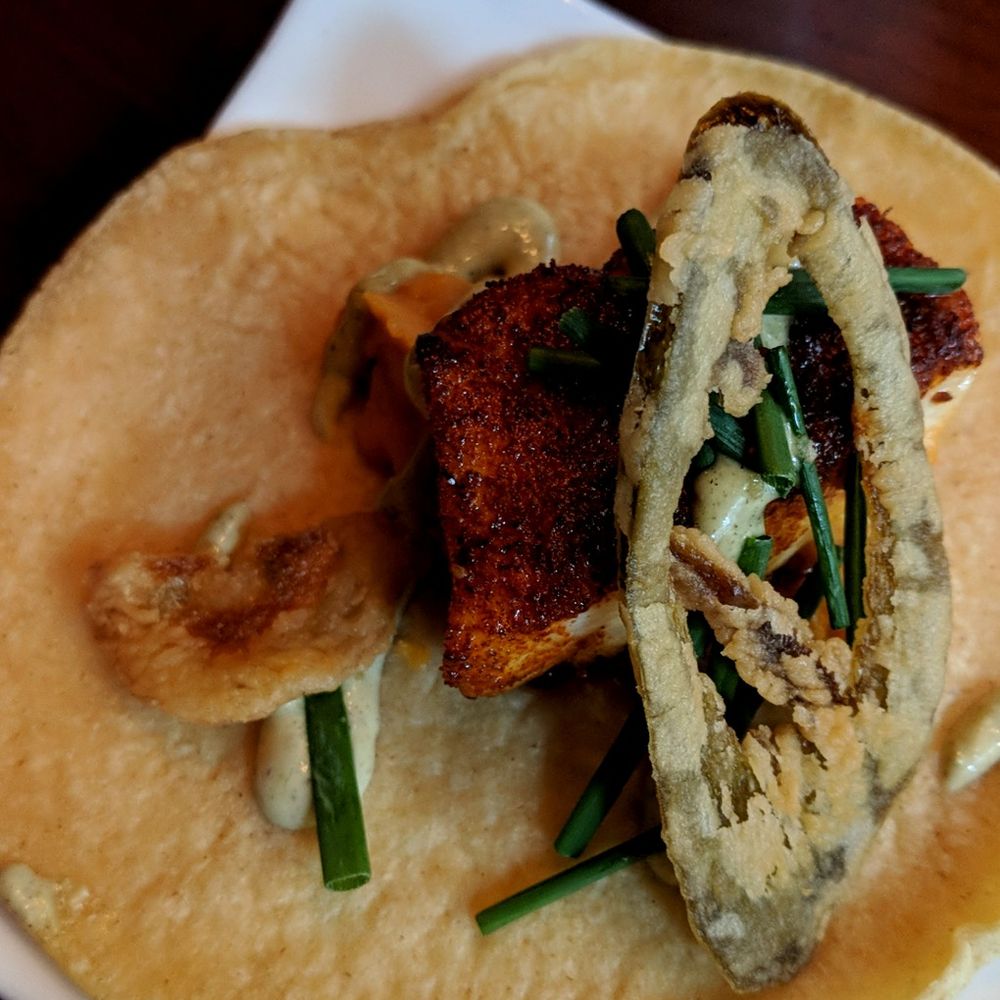 El Vez - Fish tacos with sweet potato puree. Light and delicious. - Mexican Near Me - Philadelphia, Pennsylvania El Vez - Fish tacos with sweet potato puree. Light and delicious. - Mexican Near Me - Philadelphia, Pennsylvania