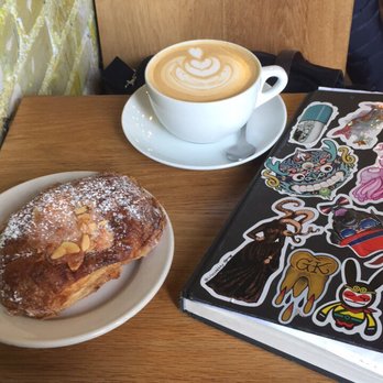 Lorca - My Caramel latte and almond croissant. - Coffee & Tea Near Me - Stamford, Connecticut Lorca - My Caramel latte and almond croissant. - Coffee & Tea Near Me - Stamford, Connecticut