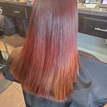 Twisted Roots Salon - Ombre red to copper ends! - Hair Salons Near Me - Fall River, Massachusetts Twisted Roots Salon - Ombre red to copper ends! - Hair Salons Near Me - Fall River, Massachusetts