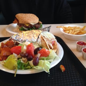 King Kong - Chicken gyro plate and King Kong burger (the best part was the fries!!) - Burgers Near Me - Omaha, Nebraska