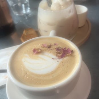 Hide Out Cafe - Rose Latte and boba bear set - Coffee & Tea Near Me - Rowland Heights, California Hide Out Cafe - Rose Latte and boba bear set - Coffee & Tea Near Me - Rowland Heights, California