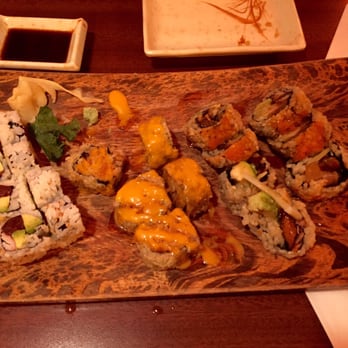 Umi Sushi - From left to right: summer roll, sweet potato roll, Izumi roll and rock n' roll. Yummmmmnn - Japanese Near Me - Fresh Meadows, New York Umi Sushi - From left to right: summer roll, sweet potato roll, Izumi roll and rock n' roll. Yummmmmnn - Japanese Near Me - Fresh Meadows, New York