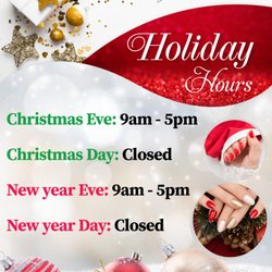 T Nail Lounge - HOLIDAY HOURS

http://tnaillounge.com