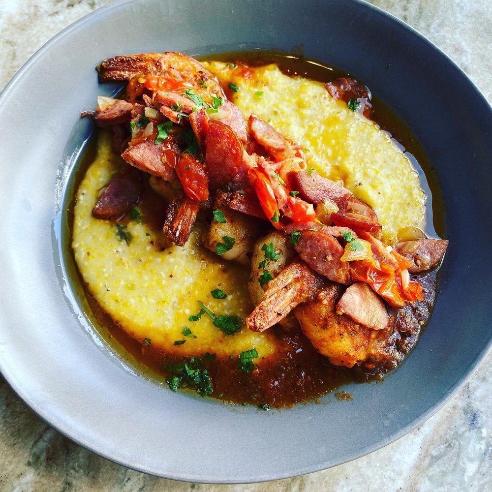 SweetFire Kitchen - Omg this cheesy grits and shrimp dish is amazing - New American Near Me - San Antonio, Texas SweetFire Kitchen - Omg this cheesy grits and shrimp dish is amazing - New American Near Me - San Antonio, Texas