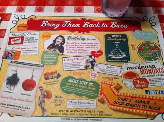 Menu photo 5 Buca di Beppo Italian Restaurant Huntington Beach, CA Menu photo 5 Buca di Beppo Italian Restaurant Huntington Beach, CA
