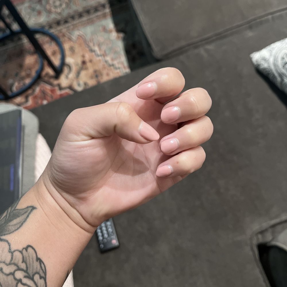 ÜberChic Nail Boutique - The day it was done. Polish wasn't down to the cuticle. - Nail Salons Near Me - Denver, Colorado ÜberChic Nail Boutique - The day it was done. Polish wasn't down to the cuticle. - Nail Salons Near Me - Denver, Colorado