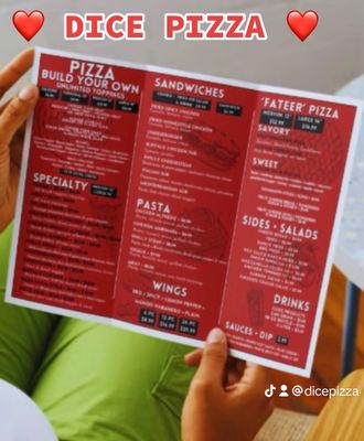 Menu photo 4 Dice Pizza Tampa, FL