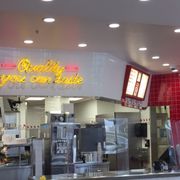 Photo of In-N-Out Burger - San Francisco, CA, United States. The counter is squeaky clean. Wiped clean after each customer.