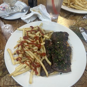 Made in Argentina - Parrillada Soft with side French fries Their sauce is really really good and perfect taste for steak! - Argentine Near Me - Las Vegas, Nevada